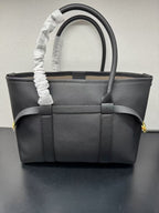 Premium Leather Vintage-Style Top-Handle Tote Bag