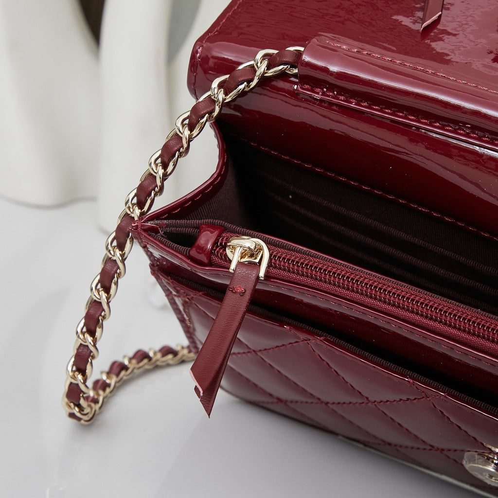 Patent Leather WOC Chain Bag