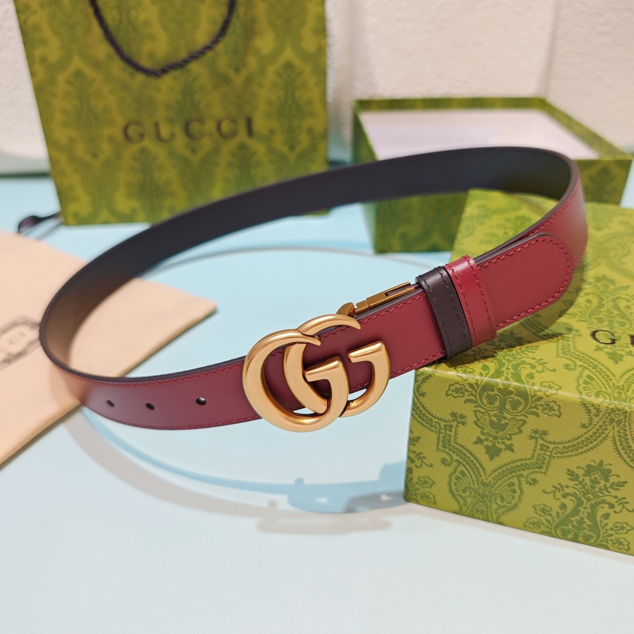 3.0cm Double-Sided Leather Belt