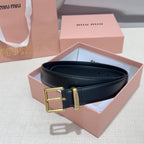3.0cm Double-Sided Genuine Leather Belt