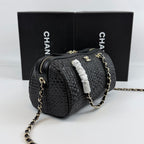 Raffia Bowling Bag | Woven Summer Shoulder Bag