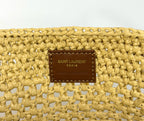 Raffia Woven Basket Bag | Embroidered Straw Tote
