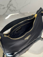 New Arrival | Modern Nylon & Patent Leather Shoulder Bag