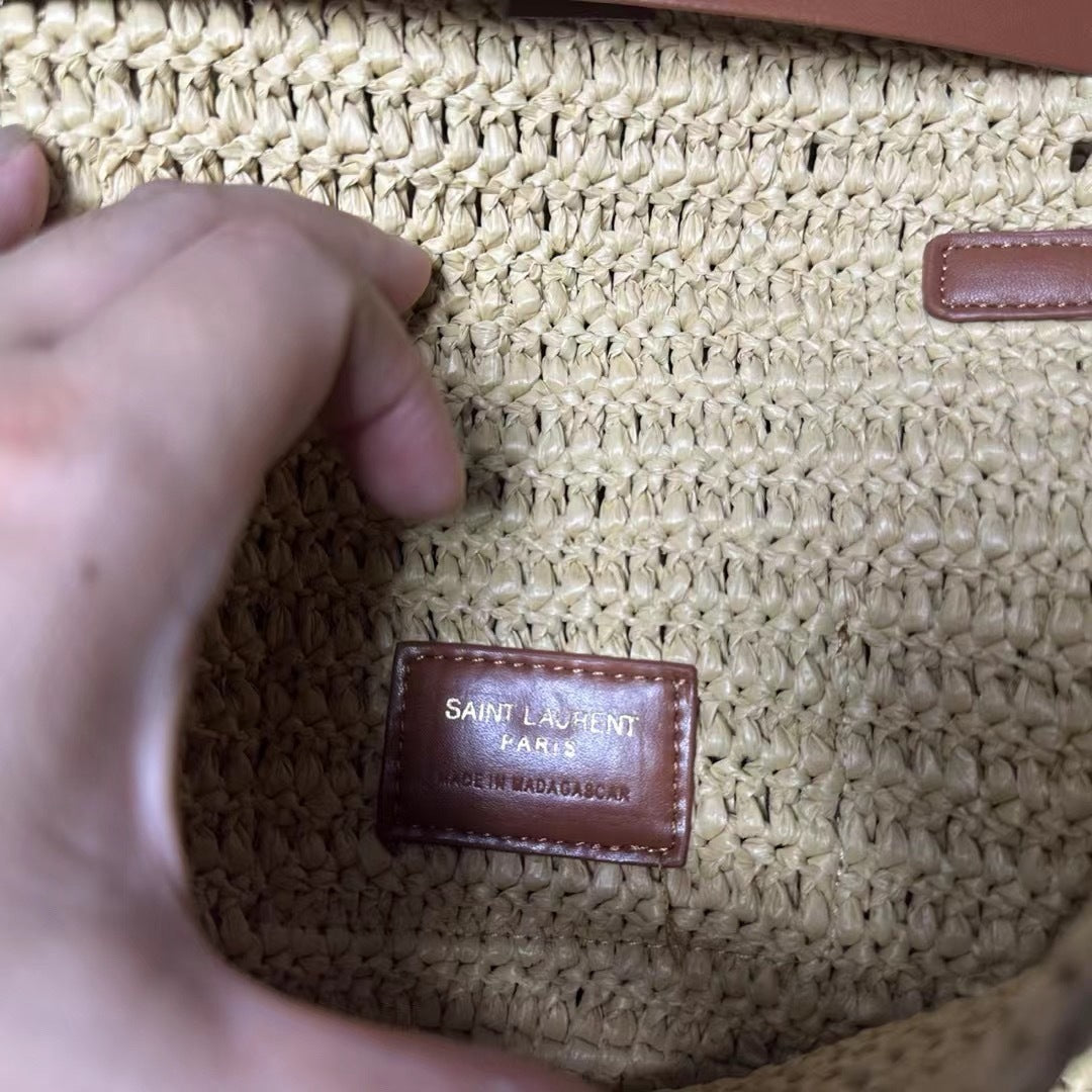 Premium Raffia Woven Tote Bag | Large Summer Shopping Bag