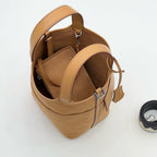 Cow Leather Two-Way Tote Bag – 18 × 14 × 19 cm