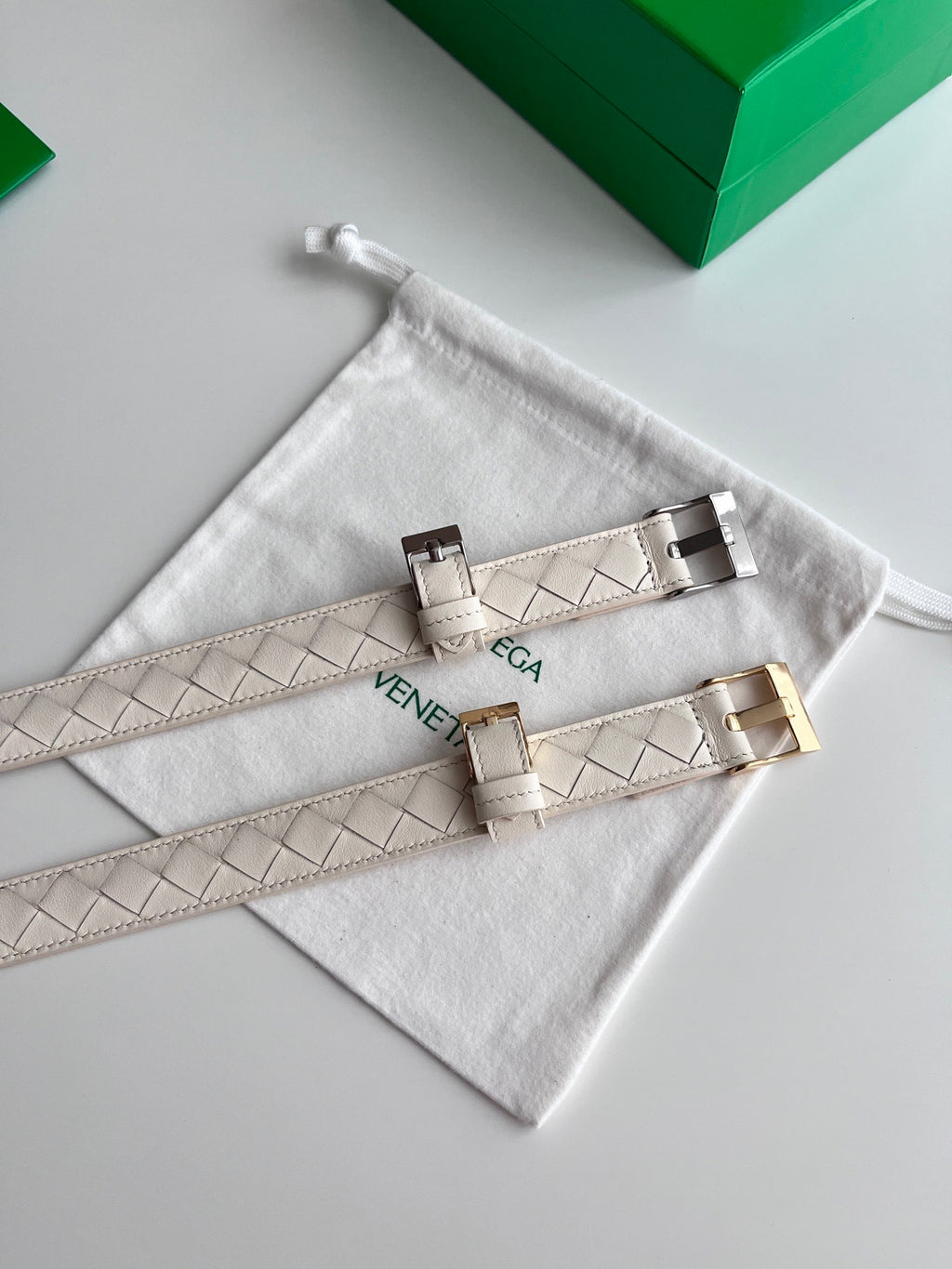 2025 New Woven Leather Belt — Small Grid Hand-Weave Design