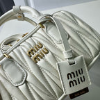 Mini Lambskin Ruched Shoulder Bag