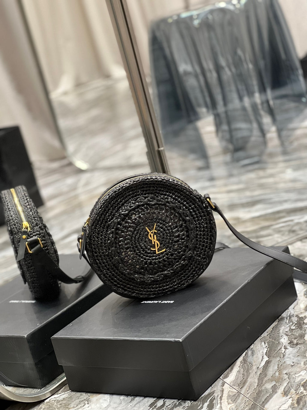 Premium Quality Round Raffia Woven Bag