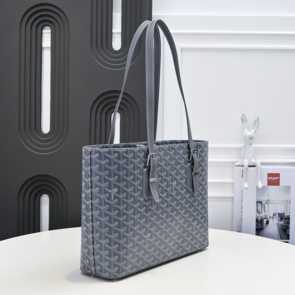 Vintage Tote Bag | Double Zip Design & Adjustable Handles
