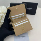 Folded Leather Wallet with Card Holder