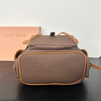 Large Canvas & Leather Backpack – Collegiate Style, 29.5cm
