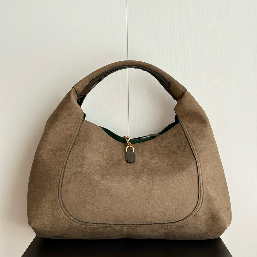 Maxi Suede Shoulder Bag : Large