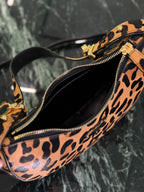 Moon Leopard-Print Haircalf Bag