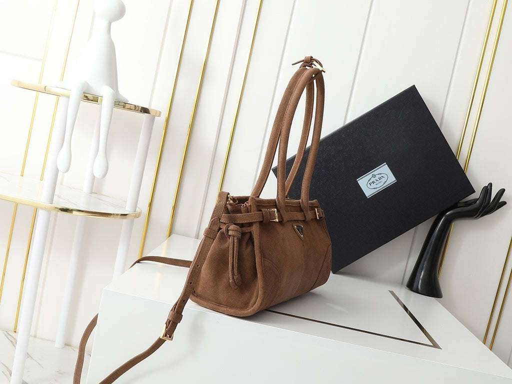 New Release P : 2024 LuxSoft Suede Small Handbag