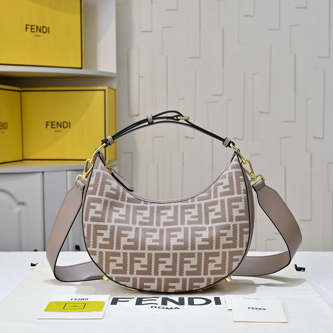 Crescent Shoulder Bag with Strap