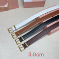 3.0cm Double-Sided Genuine Leather Belt
