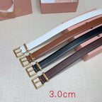 3.0cm Double-Sided Genuine Leather Belt